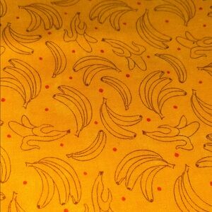 Lollipop Collection| Sandy Gervais|Moda- 1.5 continuous yard cut. Banana Print
